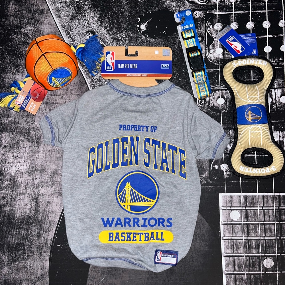 NWT Golden State Warriors Pet Bundle